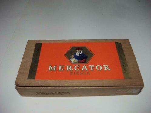 Boîte à cigares en bois Mercator, Collections, Articles de fumeurs, Briquets & Boîtes d'allumettes, Utilisé, Boite à tabac ou Emballage