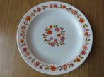 vintage arcopal assiette a dessert motif fleuris scania, Ophalen of Verzenden, Nieuw, Bord(en)