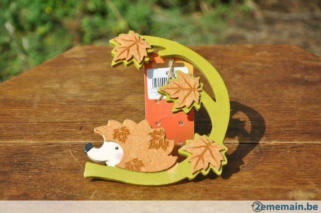 decoration murale bois et feutrine hérisson, Enlèvement ou Envoi, Neuf