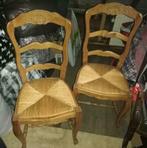 Chaises et fauteuil en bois avec assise en paille, Enlèvement