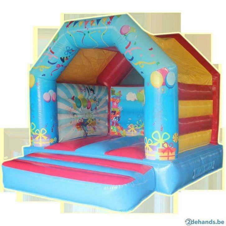 Te huur: springkasteel Party, Hobby en Vrije tijd, Feestartikelen, Gebruikt, Feestartikel, Verzenden