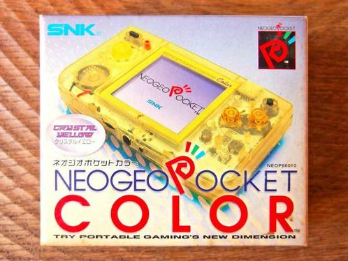 Neo Geo Pocket Color Crystal Yellow / snk neogeo japan, Consoles de jeu & Jeux vidéo, Consoles de jeu | Autre, Utilisé, Enlèvement ou Envoi