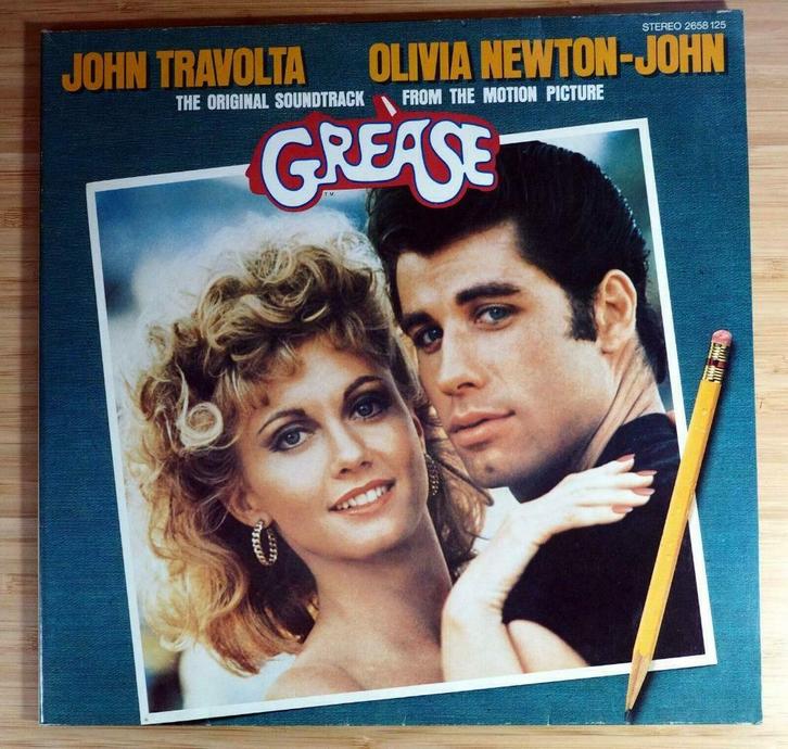 Double Vinyl GREASE John Travolta Olivia Newton-John RSO1978, Cd's en Dvd's, Vinyl | Filmmuziek en Soundtracks, Zo goed als nieuw