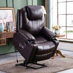 Sta-Op-Stoel Massage Fauteuil Relax Stoel Verwarmd! Bruin, Huis en Inrichting, Nieuw, Ophalen of Verzenden, Bruin