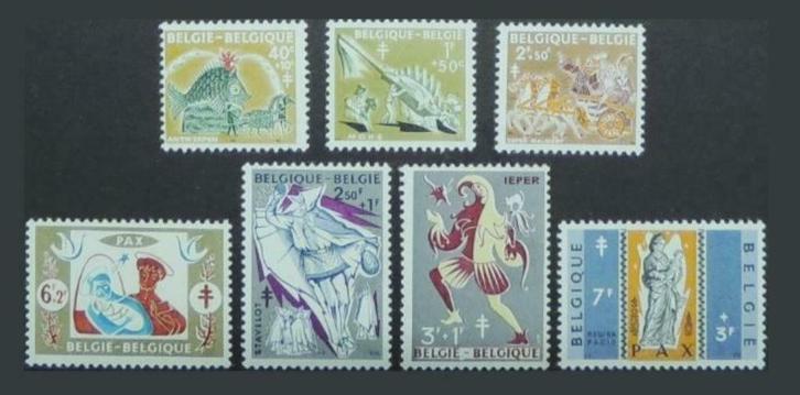 Timbres 1114/20 Antituberculeux Noêl légendes et Folklore, Timbres & Monnaies, Timbres | Europe | Belgique, Timbre-poste, Enlèvement ou Envoi