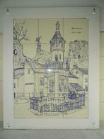 Ancien tableau de tuiles Monument et Ruine Valkenburg 1889 a, Antiquités & Art, Curiosités & Brocante, Enlèvement ou Envoi