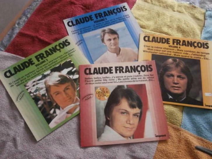 Claude François - Claude François Vol. 1 - 2 - 3 en 4., Cd's en Dvd's, Vinyl | Pop, 1960 tot 1980, 12 inch, Ophalen of Verzenden