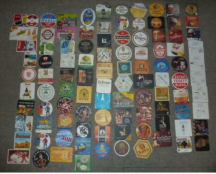 #C 100 verschillende viltjes BIER ~ LIMONADE ~ RECLAME ..., Verzamelen, Biermerken, Gebruikt, Viltje(s), Overige merken, Ophalen of Verzenden