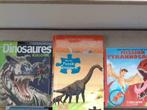 Livres dinosaures terre reptiles lot, Gelezen, Ophalen of Verzenden
