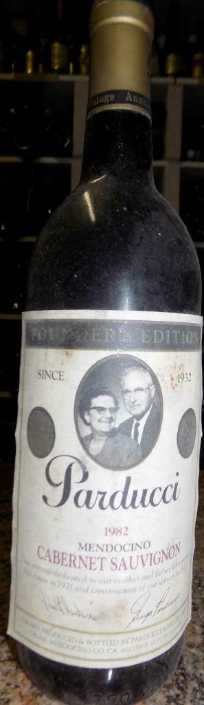 PARDUCCI VINEYARDS - CABERNET SAUVIGNON 1982, Collections, Vins, Neuf, Vin rouge, Amérique du Nord, Pleine, Enlèvement