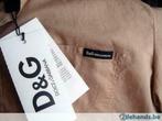 Hemd korte mouwen - D&G - L - NIEUW met label!, Andere, Beige, Nieuw, Ophalen of Verzenden
