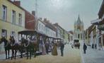 Carte Postale Bonsecours Grande Rue - Départ des trams, Collections, Enlèvement ou Envoi, Hainaut