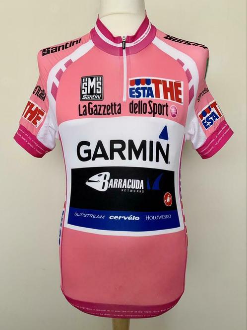 Garmin-Cervélo 2012 Giro d’Italia Pink Leader Hesjedal worn, Sport en Fitness, Wielrennen, Gebruikt, Kleding