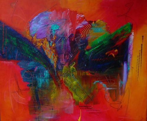 Jos Lempers, A beautiful Day, Antiek en Kunst, Kunst | Schilderijen | Abstract, Ophalen of Verzenden