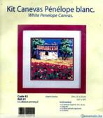 Kit canevas tapisserie "Cabanon provençal" 25 x 25 cm, Hobby & Loisirs créatifs, Enlèvement ou Envoi, Neuf