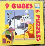 Puzzel 9 stuks - 9 cubes, Kinderen en Baby's, Speelgoed | Kinderpuzzels, Ophalen of Verzenden, 6 maanden tot 2 jaar, Zo goed als nieuw