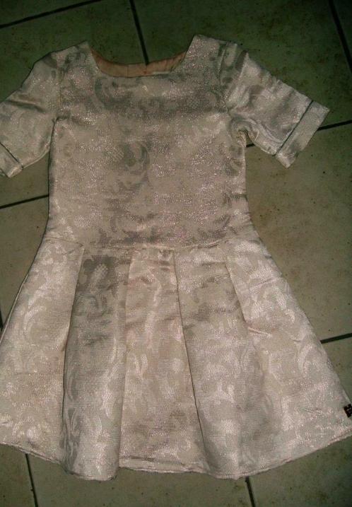 chic gevoerd feestkleedje mt 128, Kinderen en Baby's, Carnavalskleding en Verkleedspullen, Gebruikt, Meisje, 122 t/m 128, Ophalen of Verzenden