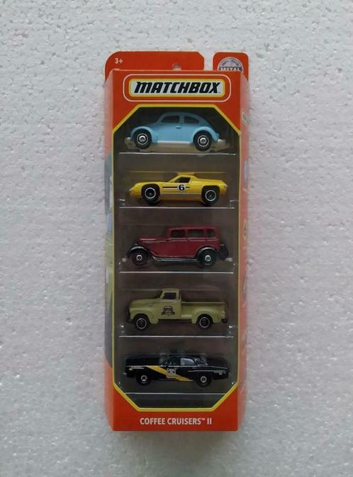 Matchbox 5-Pack - 2020 Coffee Cruisers II - Nieuwstaat, Hobby en Vrije tijd, Modelauto's | Overige schalen, Nieuw, Auto, Ophalen of Verzenden