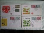 4 omslagen met 1e dagafstempeling, Postzegels en Munten, Postzegels | Europa | België, Verzenden