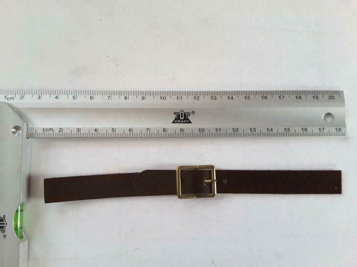 Sluiting van kilt met gesp kunstleer bruin 17 cm, Hobby en Vrije tijd, Naaien en Fournituren, Nieuw, Ophalen of Verzenden
