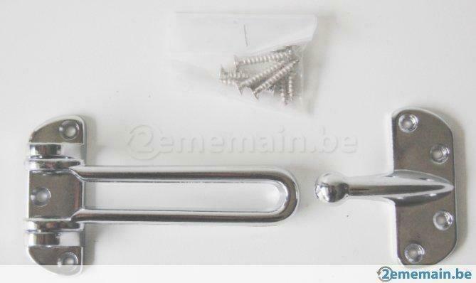 entrebâilleur de porte chromé brillant, Doe-het-zelf en Bouw, Overige Doe-Het-Zelf en Bouw, Nieuw, Ophalen