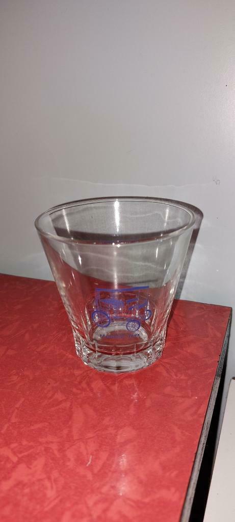 Oldtimer Peugeot 1895 drinkglas, Verzamelen, Retro, Huis en Inrichting, Verzenden