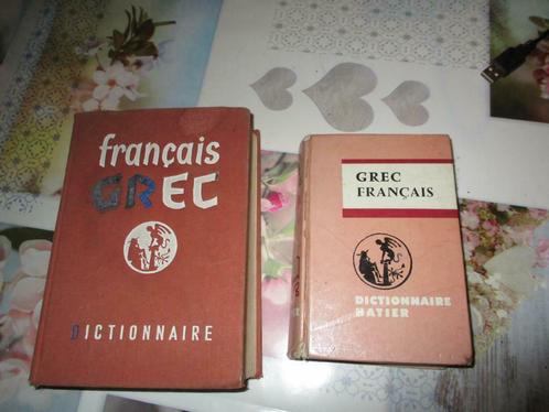 2 DICTIONNAIRES FRANCAIS-GREC/GREC-FRANCAIS., Livres, Livres scolaires, Utilisé, Grec, Secondaire, Enlèvement ou Envoi