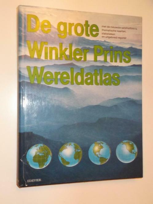 De grote Winkler Prins wereldatlas, Livres, Atlas & Cartes géographiques, Comme neuf, Enlèvement ou Envoi