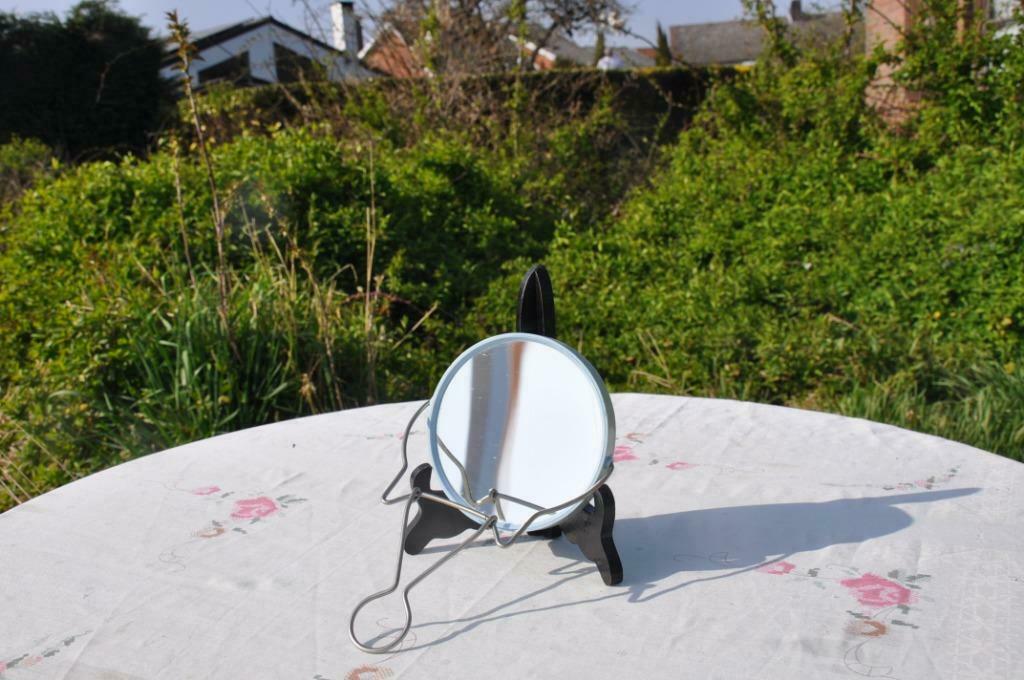 §  miroir rond double face a poser, Enlèvement ou Envoi, Comme neuf, Rond