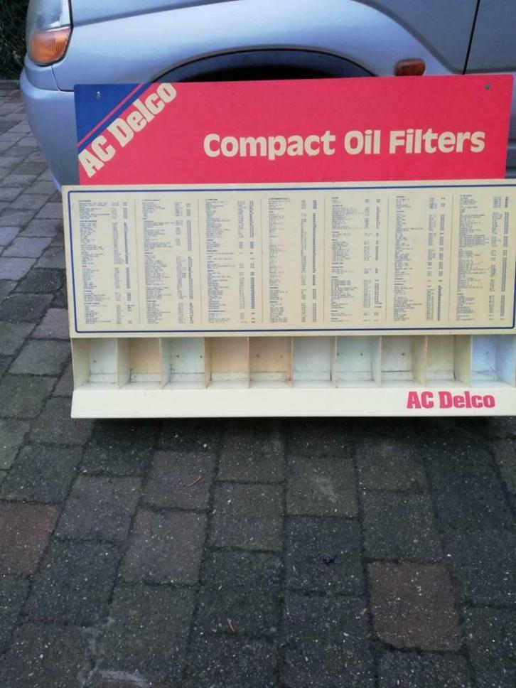 AC DELCO RÉTRO AFFICHAGE DU FILTRE À HUILE MANCAVE, Autos : Divers, Autos divers Autre, Enlèvement