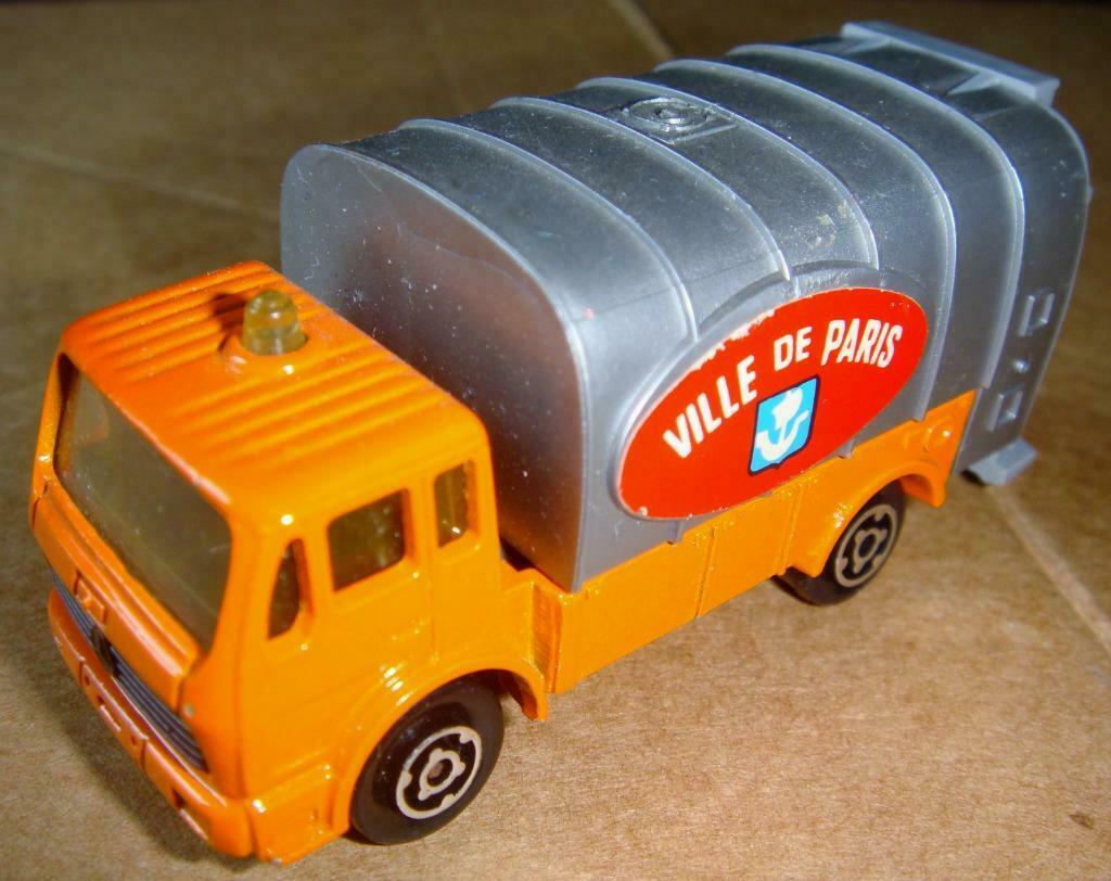Benne à ordures Mercedes "Ville de Paris", Majorette No.218, Enlèvement ou Envoi, Utilisé