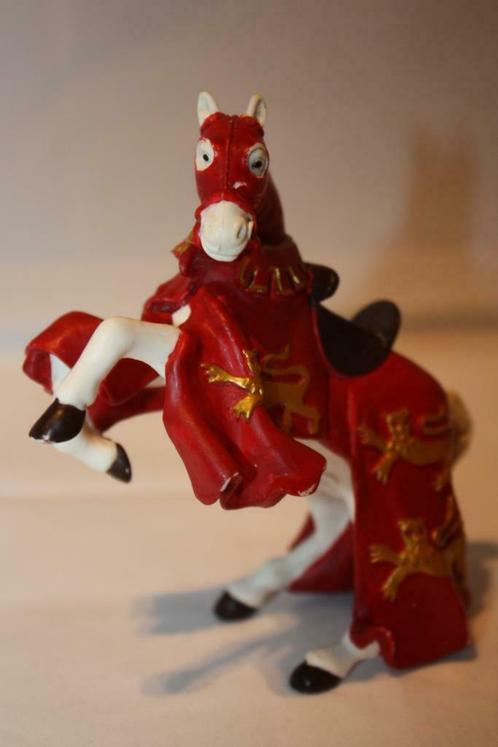 Papo 2005 - Middeleeuws Steigerend Paard - Mooie staat, Verzamelen, Poppetjes en Figuurtjes, Gebruikt, Ophalen of Verzenden