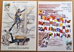 2 commemoratieve platen [Zeebrugge]/1 blok [Zee] - 1985/1988, Ophalen of Verzenden, Gestempeld, Overige thema's