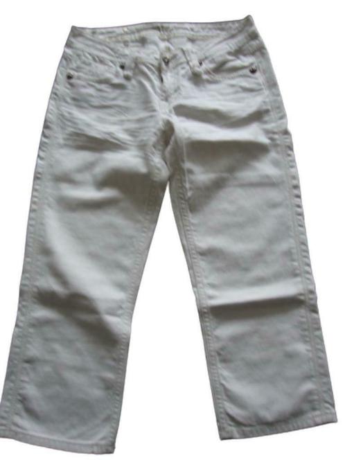 MISS ME Jeans avec finition en cuir 28, Vêtements | Femmes, Culottes & Pantalons, Comme neuf, Taille 36 (S), Blanc, Trois-quarts