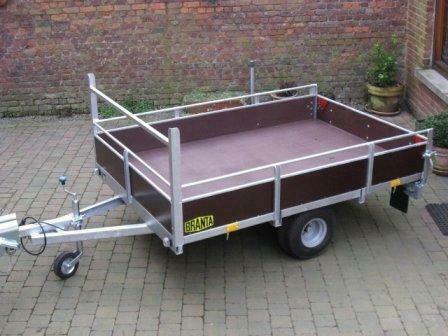Nieuwe plateauaanhangwagens 2 x 1,33m te 9300 Aalst, Auto diversen, Auto-accessoires, Nieuw, Ophalen