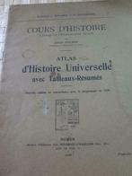 Atlas d'histoire universelle, 1929, Livres, Joseph Halkin, Autres types, Utilisé, Enlèvement ou Envoi