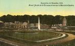 cartes postale expo 1910 - grand jardin avec terrasse, Non affranchie, Bruxelles (Capitale), Envoi, Avant 1920