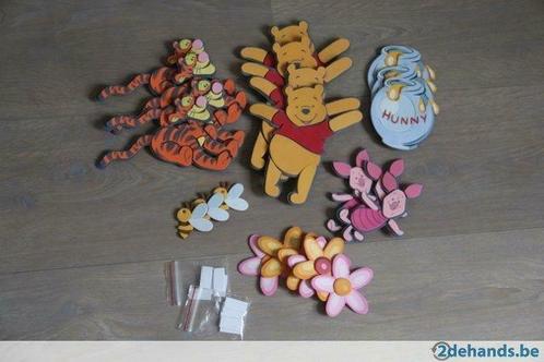Decoratie voor kinderkamer Winnie the Pooh - 23 foam figuren, Enfants & Bébés, Chambre d'enfant | Aménagement & Décoration, Utilisé