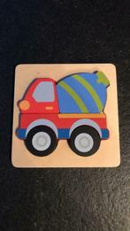 Houten legpuzzel betonmolen, Ophalen of Verzenden, Zo goed als nieuw, Van hout, Minder dan 10 stukjes