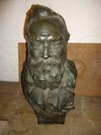 1904 G. CHARLIER buste brons peintre Guillaume Van Strydonck, Antiek en Kunst, Ophalen