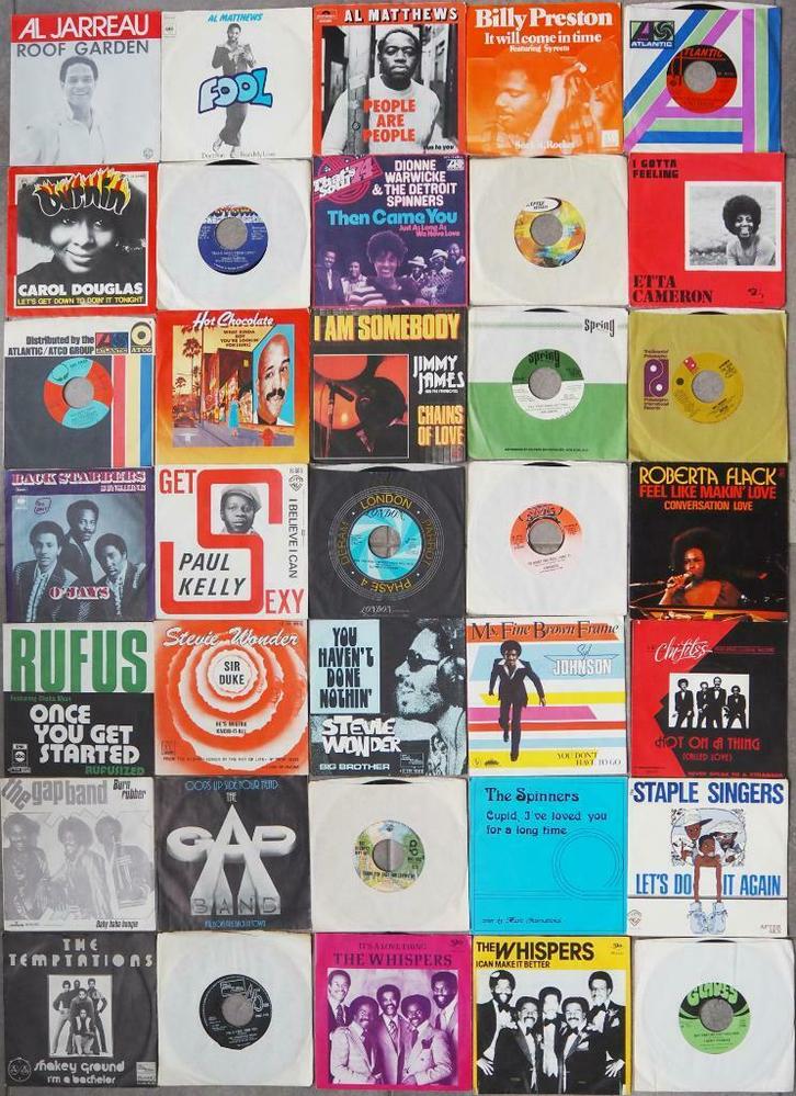 35 Pieces of 45 RPM 7" Singles with Funk / Soul music, CD & DVD, Vinyles | R&B & Soul, R&B, 1960 à 1980, Autres formats, Enlèvement ou Envoi