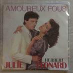 7" Julie, Herbert Leonard - Amoureux Fous (CARRERE 1983) VG+, 7 pouces, Pop, Envoi, Single