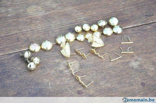 bouton et insigne officier detachement médical, Ophalen of Verzenden