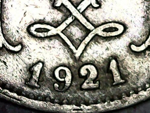 5  Cen 1921 (VL) sur 1911, Timbres & Monnaies, Monnaies | Belgique, Monnaie en vrac, Autre, Envoi