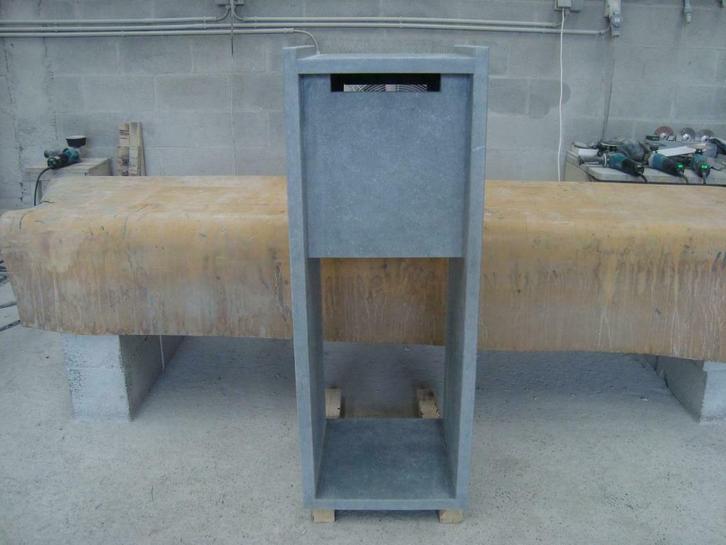 Boîte aux lettres en pierre bleue belge de Soignies, Tuin en Terras, Brievenbussen, Hardsteen, Ophalen