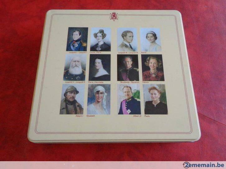 Boîte Métal. Famille royale de belgique. 11/2007., Collections, Maisons royales & Noblesse, Utilisé, Enlèvement ou Envoi