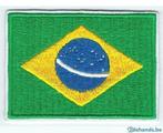 Ecusson drapeau Brésil - 71 x 51 mm, Divers, Enlèvement ou Envoi, Neuf