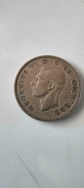 Brits muntstuk 2 shilling 1949 beschikbaar voor biedingen