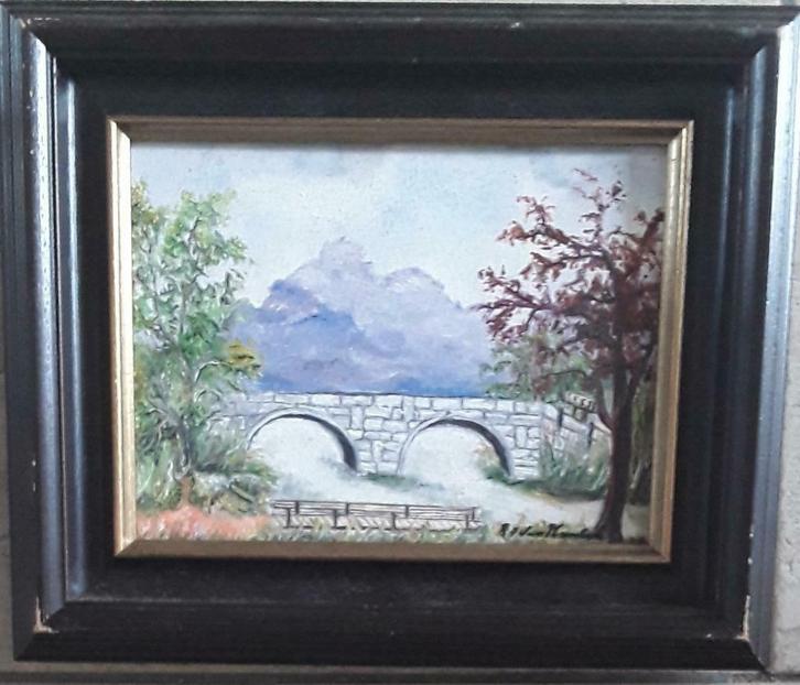 4 schilderijen van René Van Humbeeck, Antiek en Kunst, Kunst | Schilderijen | Klassiek, Ophalen