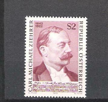 Autriche 1972 Carl Michael Ziehrer (compositeur) **, Enlèvement ou Envoi, Non oblitéré